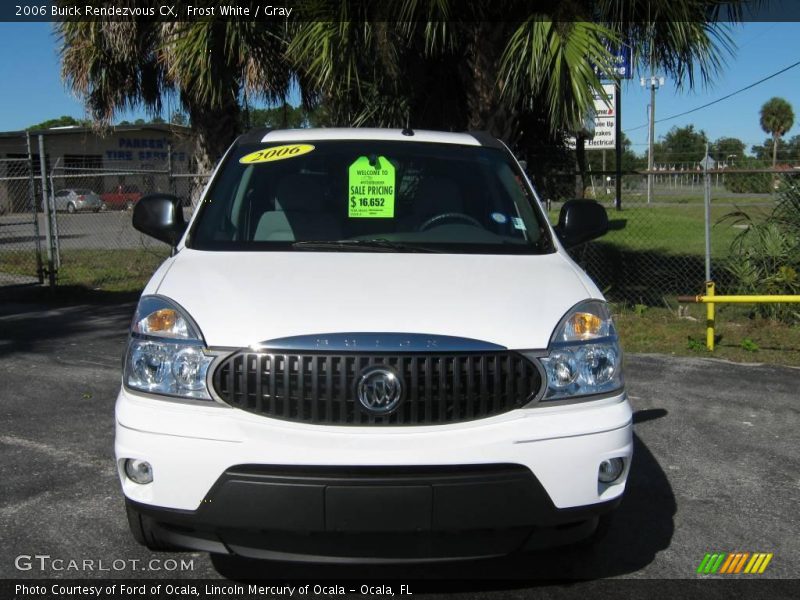 Frost White / Gray 2006 Buick Rendezvous CX