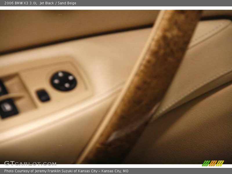 Jet Black / Sand Beige 2006 BMW X3 3.0i