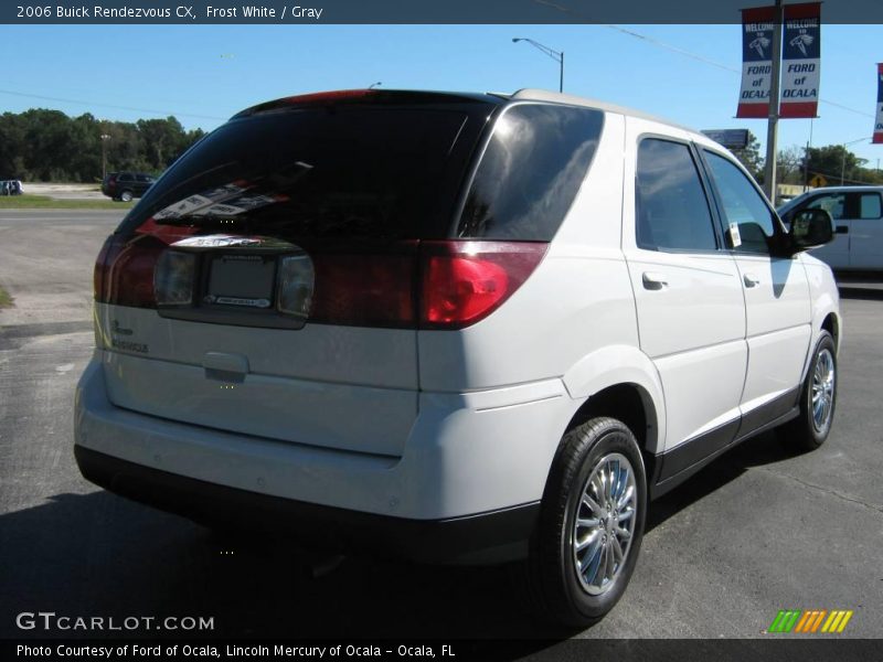 Frost White / Gray 2006 Buick Rendezvous CX