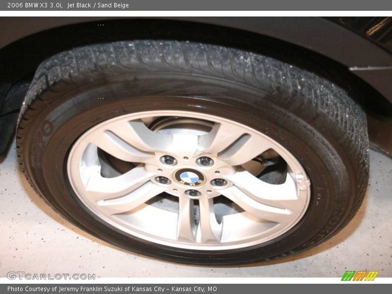 Jet Black / Sand Beige 2006 BMW X3 3.0i