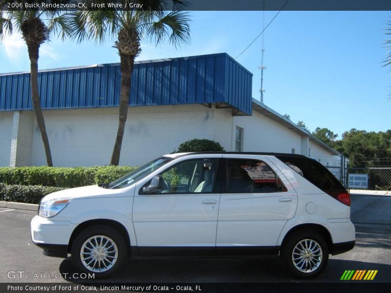 Frost White / Gray 2006 Buick Rendezvous CX