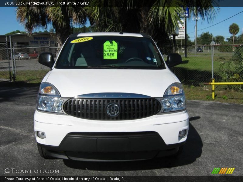 Frost White / Gray 2006 Buick Rendezvous CX