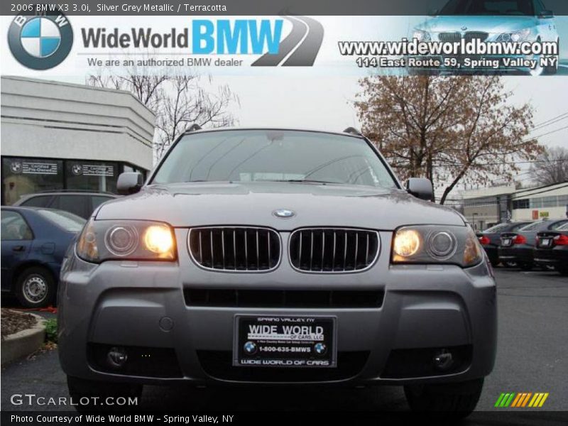 Silver Grey Metallic / Terracotta 2006 BMW X3 3.0i