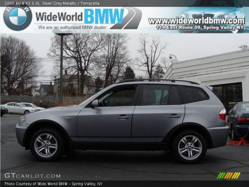 Silver Grey Metallic / Terracotta 2006 BMW X3 3.0i
