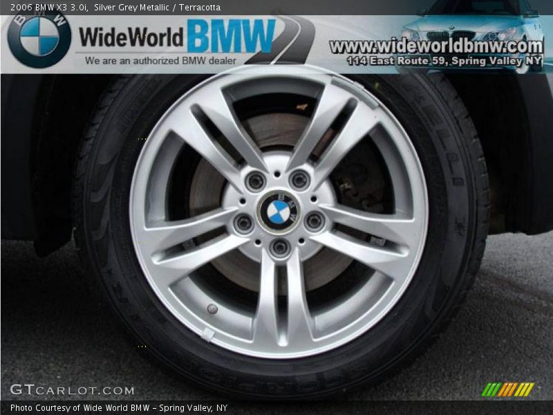 Silver Grey Metallic / Terracotta 2006 BMW X3 3.0i