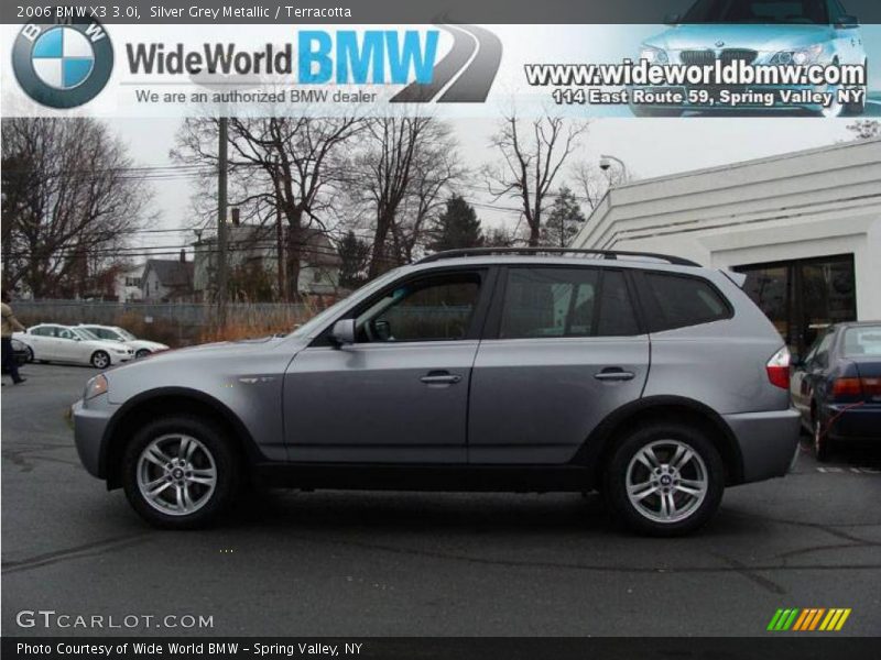 Silver Grey Metallic / Terracotta 2006 BMW X3 3.0i