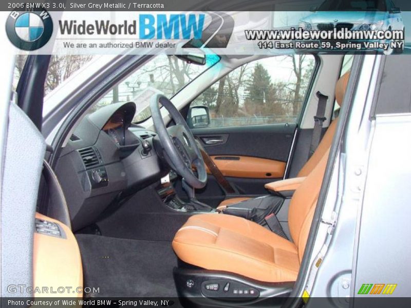 Silver Grey Metallic / Terracotta 2006 BMW X3 3.0i