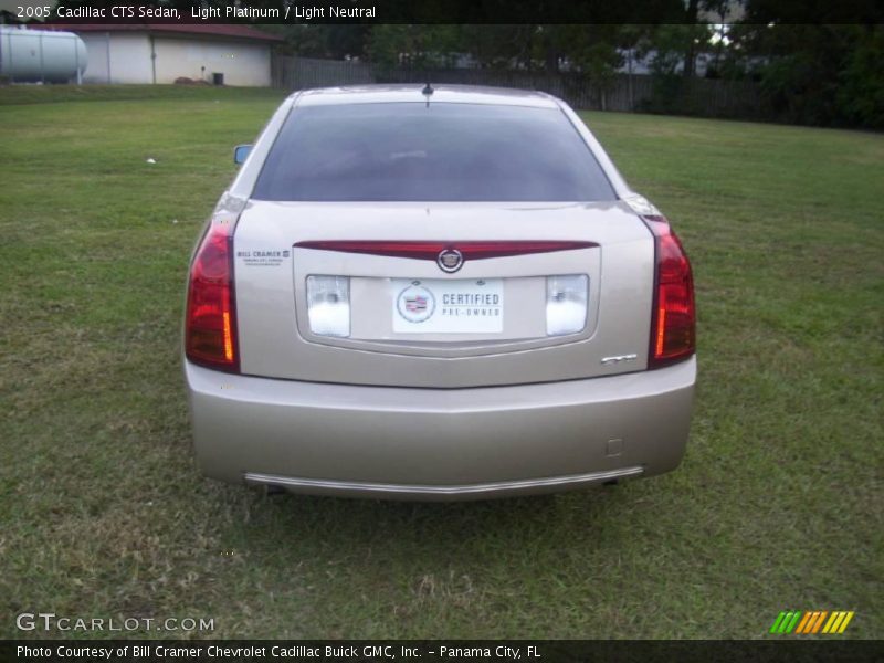 Light Platinum / Light Neutral 2005 Cadillac CTS Sedan