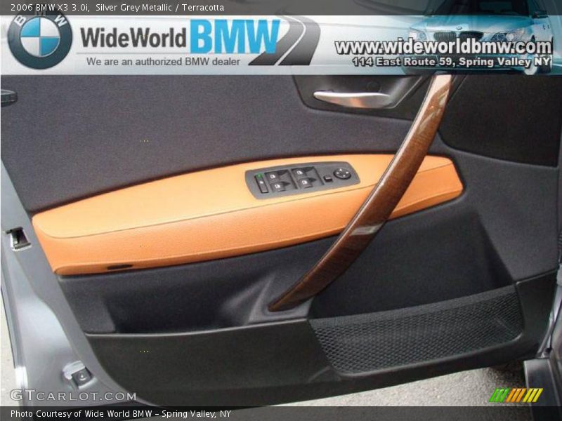 Silver Grey Metallic / Terracotta 2006 BMW X3 3.0i