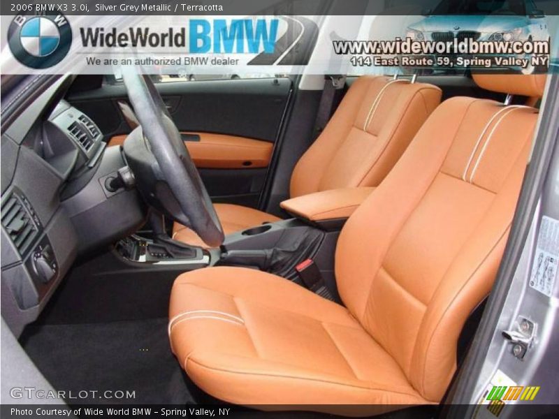 Silver Grey Metallic / Terracotta 2006 BMW X3 3.0i