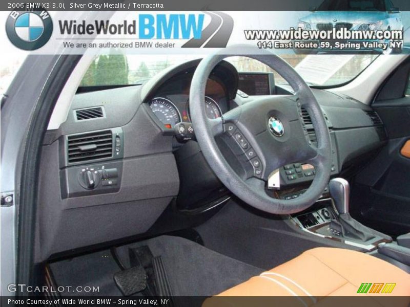 Silver Grey Metallic / Terracotta 2006 BMW X3 3.0i
