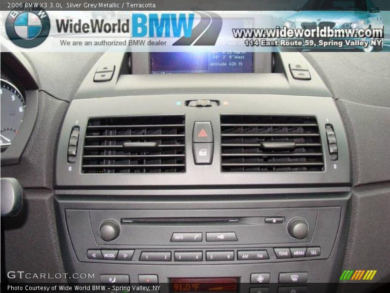 Silver Grey Metallic / Terracotta 2006 BMW X3 3.0i