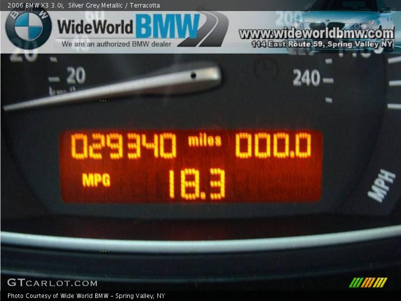 Silver Grey Metallic / Terracotta 2006 BMW X3 3.0i