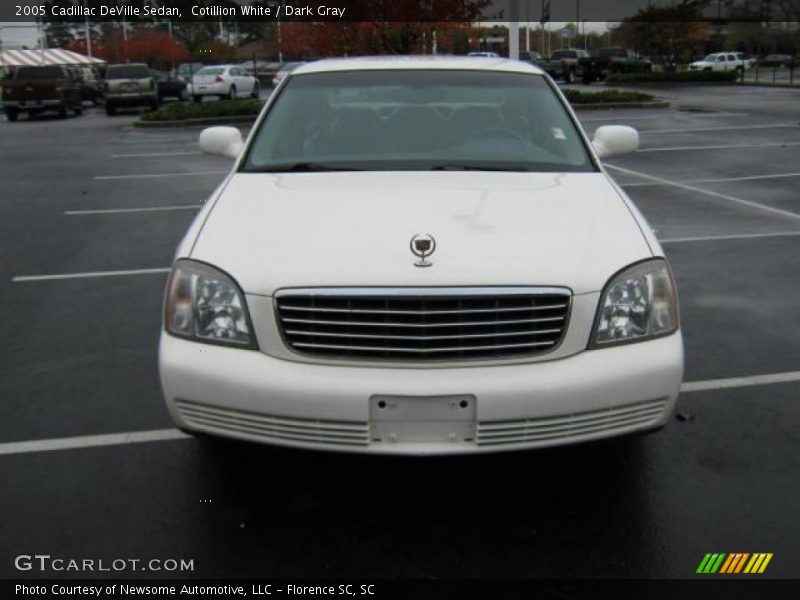 Cotillion White / Dark Gray 2005 Cadillac DeVille Sedan