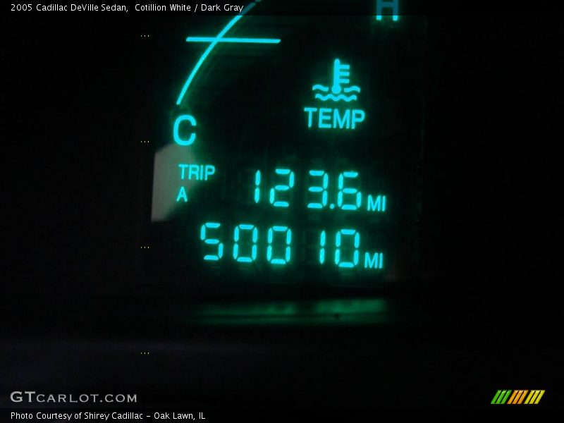 Cotillion White / Dark Gray 2005 Cadillac DeVille Sedan