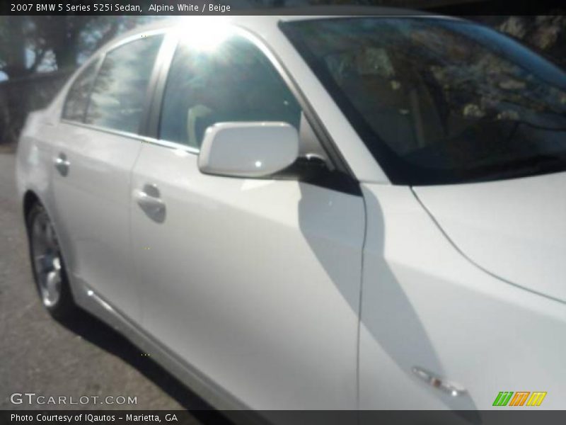 Alpine White / Beige 2007 BMW 5 Series 525i Sedan