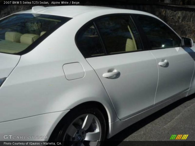 Alpine White / Beige 2007 BMW 5 Series 525i Sedan