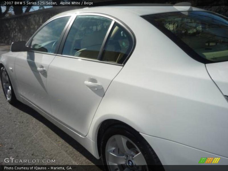 Alpine White / Beige 2007 BMW 5 Series 525i Sedan