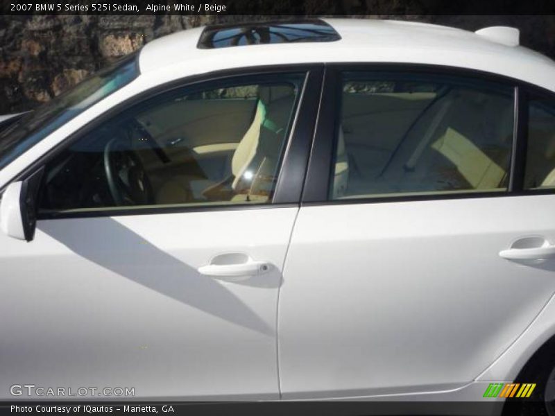 Alpine White / Beige 2007 BMW 5 Series 525i Sedan