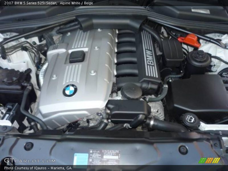 Alpine White / Beige 2007 BMW 5 Series 525i Sedan