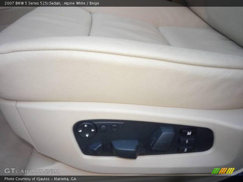 Alpine White / Beige 2007 BMW 5 Series 525i Sedan