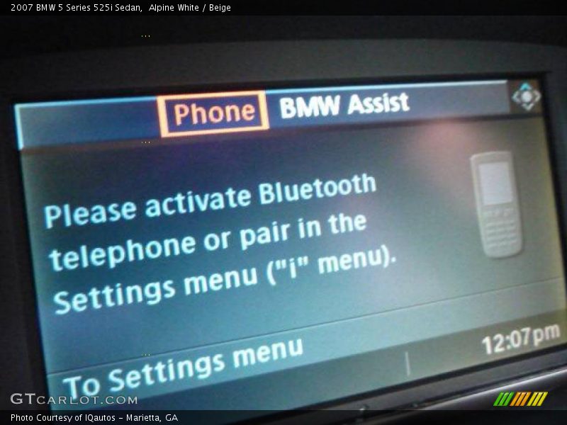 Alpine White / Beige 2007 BMW 5 Series 525i Sedan