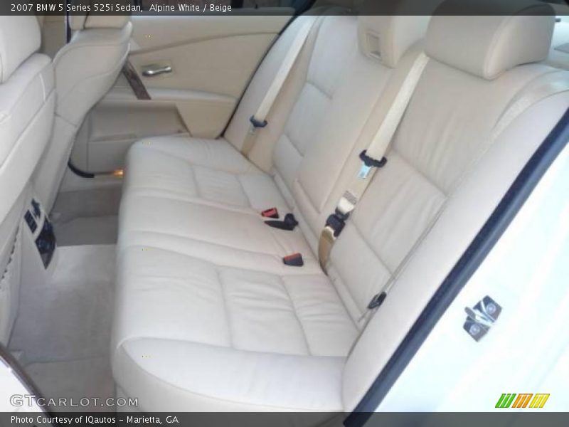 Alpine White / Beige 2007 BMW 5 Series 525i Sedan