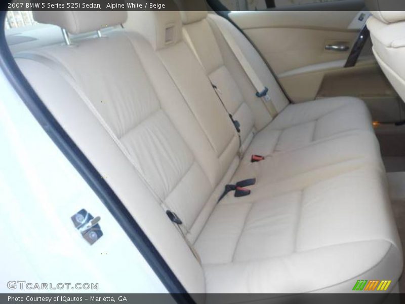 Alpine White / Beige 2007 BMW 5 Series 525i Sedan