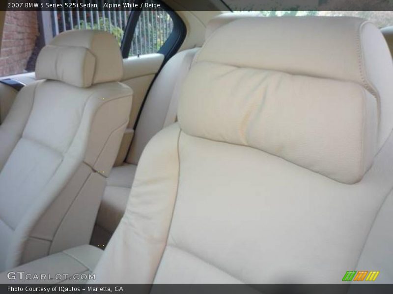 Alpine White / Beige 2007 BMW 5 Series 525i Sedan