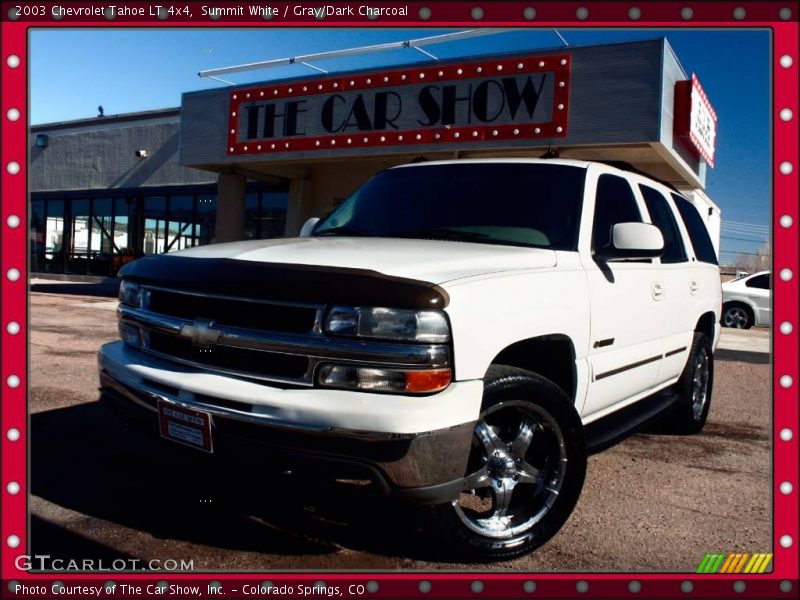 Summit White / Gray/Dark Charcoal 2003 Chevrolet Tahoe LT 4x4