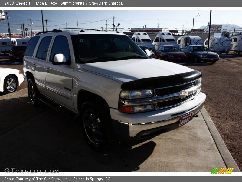Summit White / Gray/Dark Charcoal 2003 Chevrolet Tahoe LT 4x4