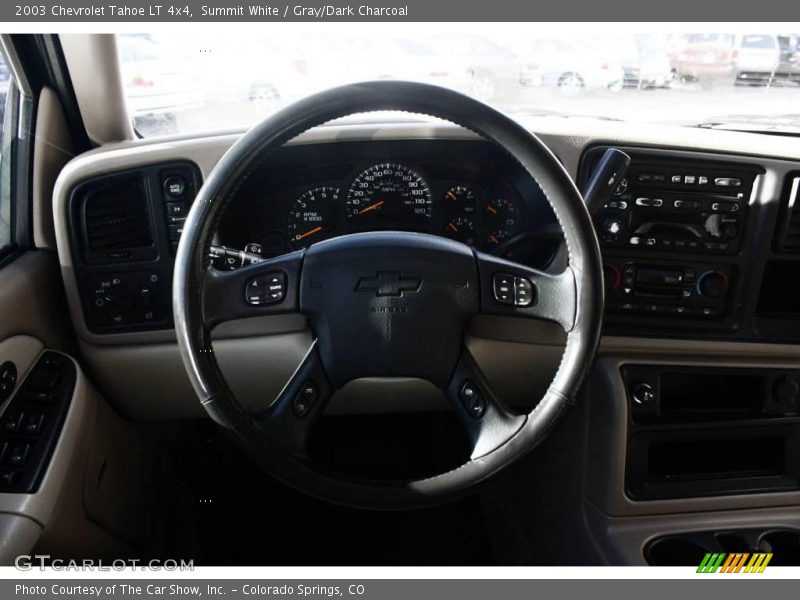 Summit White / Gray/Dark Charcoal 2003 Chevrolet Tahoe LT 4x4