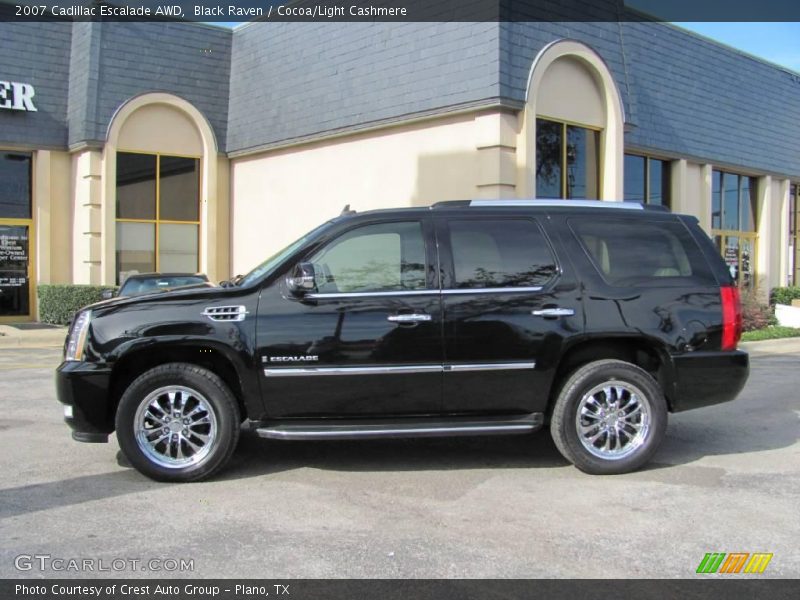 Black Raven / Cocoa/Light Cashmere 2007 Cadillac Escalade AWD