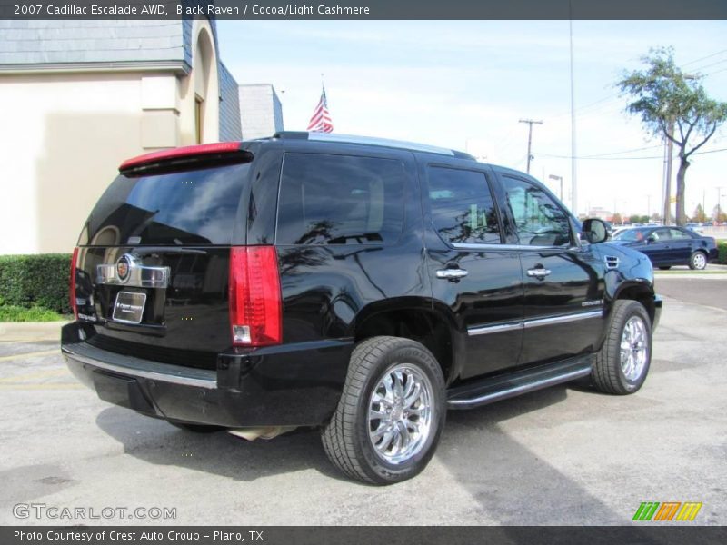 Black Raven / Cocoa/Light Cashmere 2007 Cadillac Escalade AWD