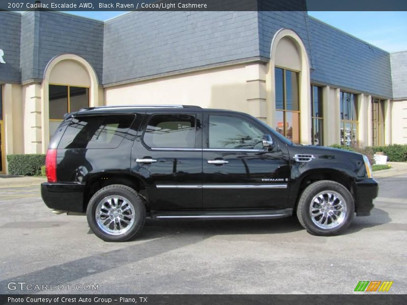 Black Raven / Cocoa/Light Cashmere 2007 Cadillac Escalade AWD