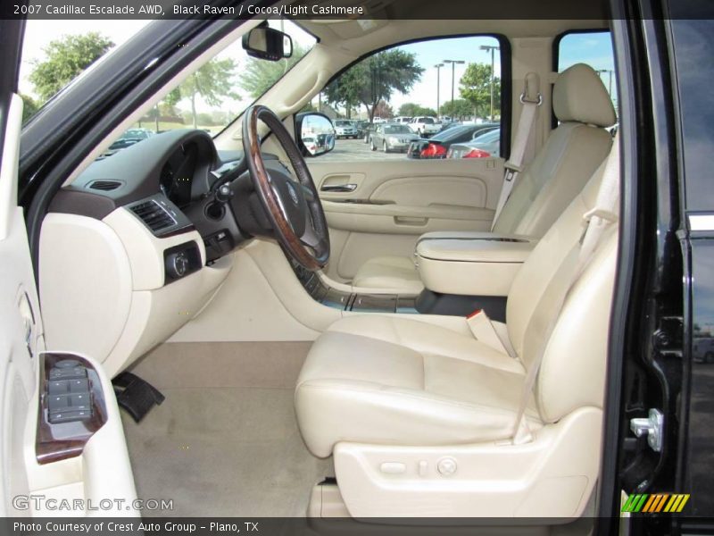 Black Raven / Cocoa/Light Cashmere 2007 Cadillac Escalade AWD