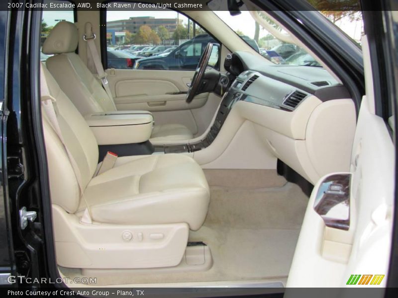 Black Raven / Cocoa/Light Cashmere 2007 Cadillac Escalade AWD
