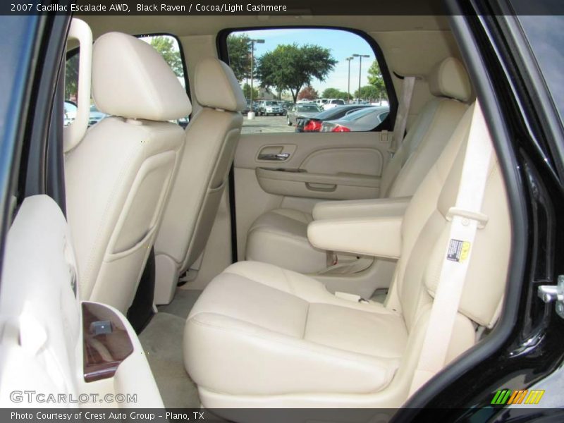 Black Raven / Cocoa/Light Cashmere 2007 Cadillac Escalade AWD