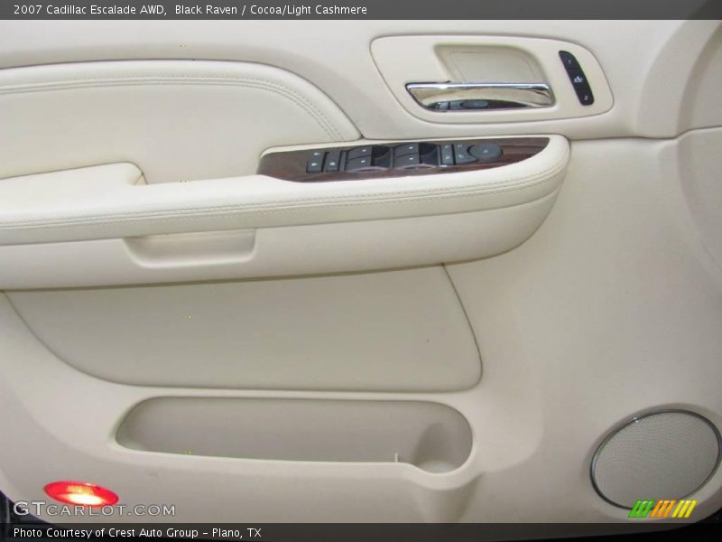 Black Raven / Cocoa/Light Cashmere 2007 Cadillac Escalade AWD
