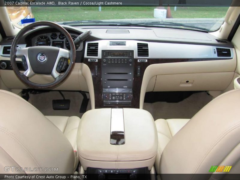 Black Raven / Cocoa/Light Cashmere 2007 Cadillac Escalade AWD