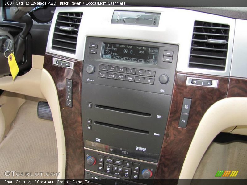 Black Raven / Cocoa/Light Cashmere 2007 Cadillac Escalade AWD