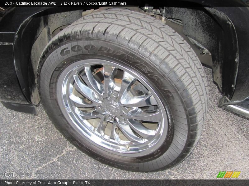 Black Raven / Cocoa/Light Cashmere 2007 Cadillac Escalade AWD