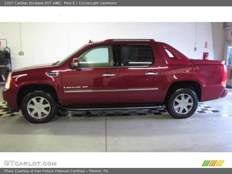 Red-E / Cocoa/Light Cashmere 2007 Cadillac Escalade EXT AWD