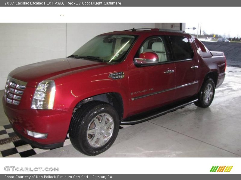 Red-E / Cocoa/Light Cashmere 2007 Cadillac Escalade EXT AWD