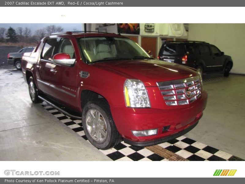 Red-E / Cocoa/Light Cashmere 2007 Cadillac Escalade EXT AWD