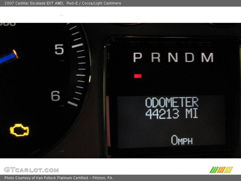 Red-E / Cocoa/Light Cashmere 2007 Cadillac Escalade EXT AWD