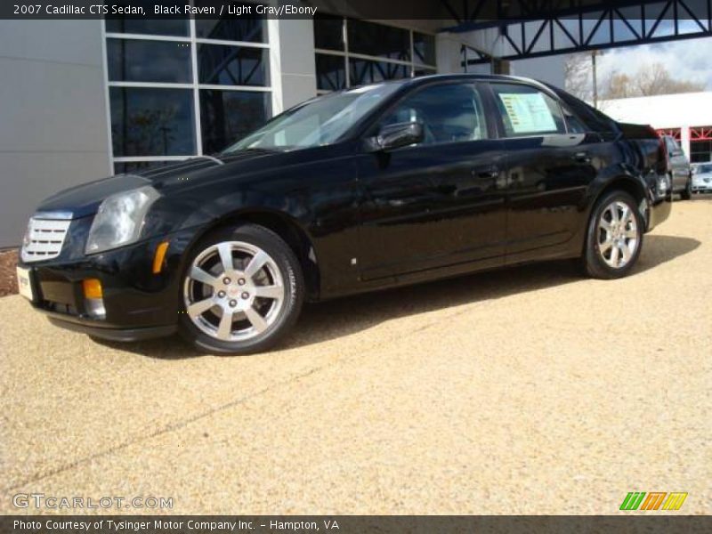 Black Raven / Light Gray/Ebony 2007 Cadillac CTS Sedan