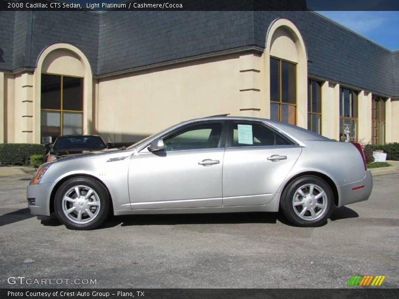 Light Platinum / Cashmere/Cocoa 2008 Cadillac CTS Sedan