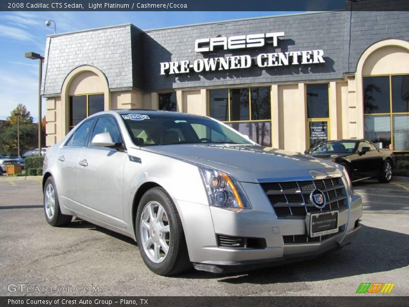 Light Platinum / Cashmere/Cocoa 2008 Cadillac CTS Sedan