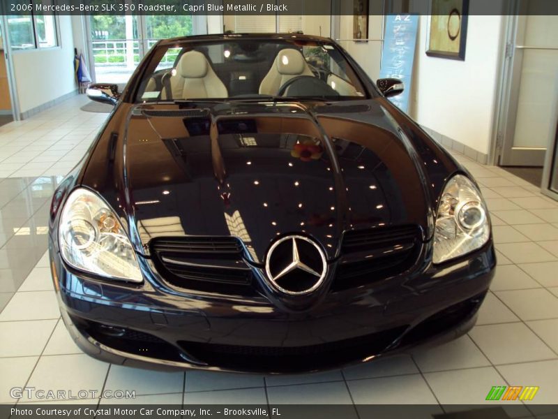 Capri Blue Metallic / Black 2006 Mercedes-Benz SLK 350 Roadster